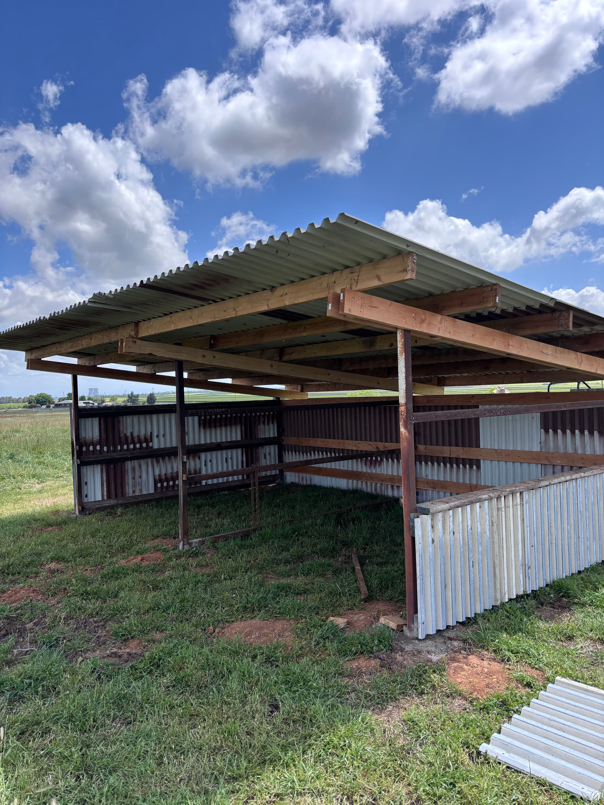 Gallery photos for Storm-Damaged Shade Structure Torn Down and Rebuilt Right: Image #1